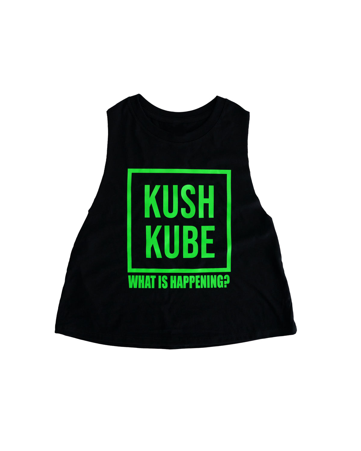 Kush Kube Womens Neon Green Tank