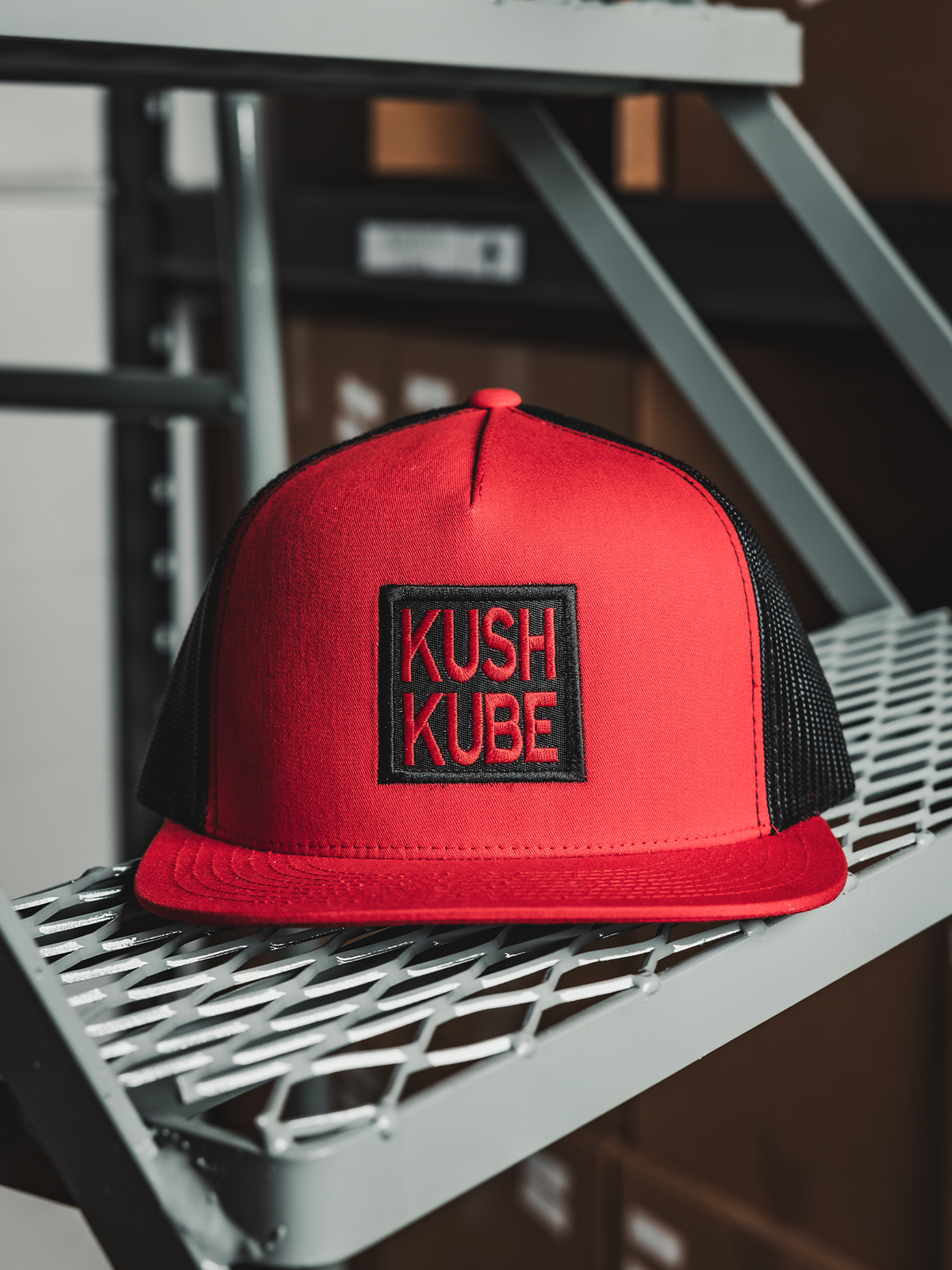 Kush Kube Hat (Red/Black)